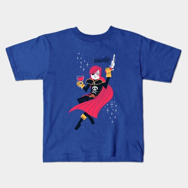 Space Pirate Kids T-Shirt by TravisPixels